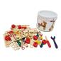 Preview: Bauklötze konstruktionset Bio-Babyspielzeug 90-teiliges Bauklötze-Konstruktion-holz-set Kinder-spielzeug – Feinmotorik fördern – pädagogisches Spielzeug – Waldorf geeignet