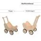 Preview: Multifunktional als Puppenwagen oder Lauflernwagen Buggy - Griff an beiden Seiten befestigbar