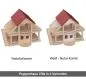 Preview: Puppenhaus Villa in 2 Varianten - Mit naturbelassenem Holz oder Weiß-Natur Kombination