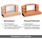 Preview: Schmink und Frisiertisch in 2 Farbvarianten - Natur und Geölt