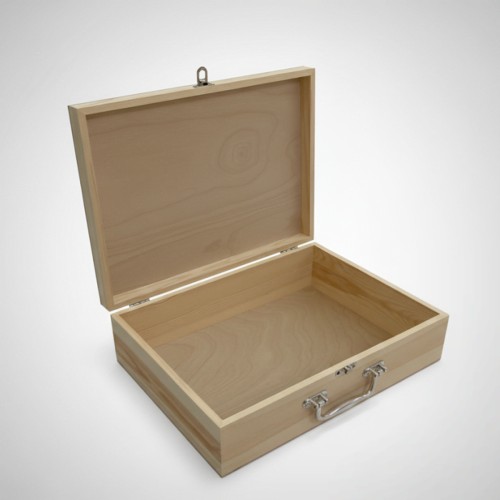 Preview: Erinnerungsbox Holz personalisierbar mit Gravur | Große Erinnerungskiste für Baby & Kinder Preview: Erinnerungskiste für Baby und Kinder