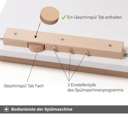 Kinder Geschirrspüler - Mit Geschirrspül Tab, Tab Fach und