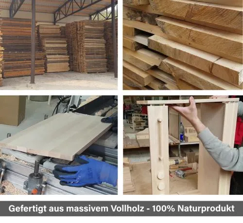 Einblicke in die Holzproduktion - Massives Vollholz - 100 % Naturprodukt