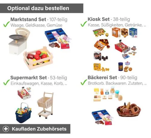 Kaufladen Theke Erweiterung - Zusatzbrett optional dazu bestellen