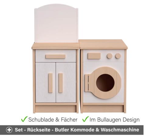 Kinder Küchenblock weiß - Details Butler Schrank Kommode