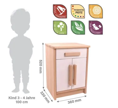 Abmessungen Kinderschrank Butler weiß