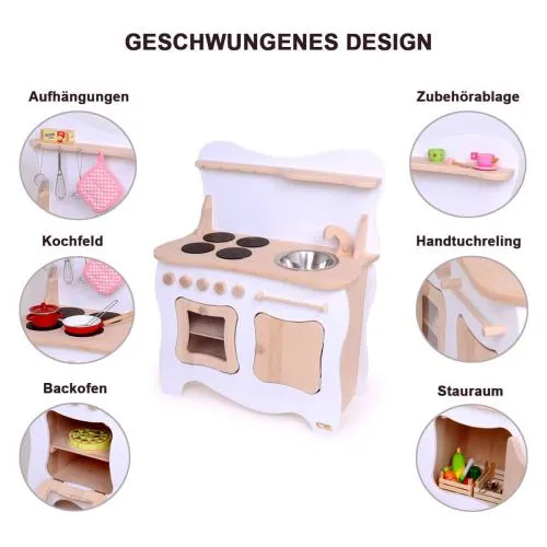 Kinderküche Schneewittchen weiß - Details & Features