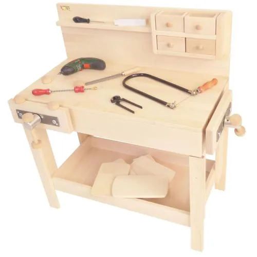 für aus Holz kaufen Schraubstock mit online Kinder Werkbank »