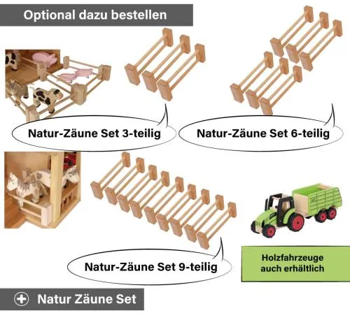 Optionales Natur Zaun Set zum Mitbestellen