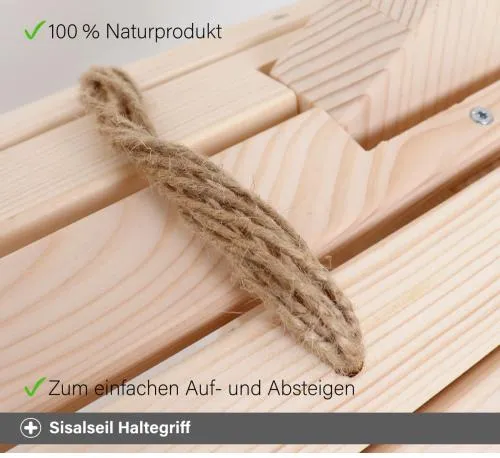 Holzschaf - Haltegriff 100 % Naturprodukt