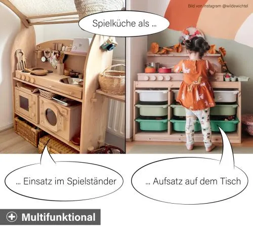 Spielküche - multifunktional für Tisch und Spielständer