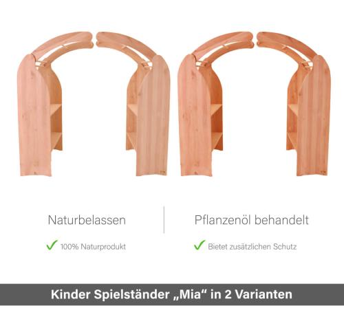 Spielständer Farbvarianten - Naturbelassen oder Pflanzenöl behandelt