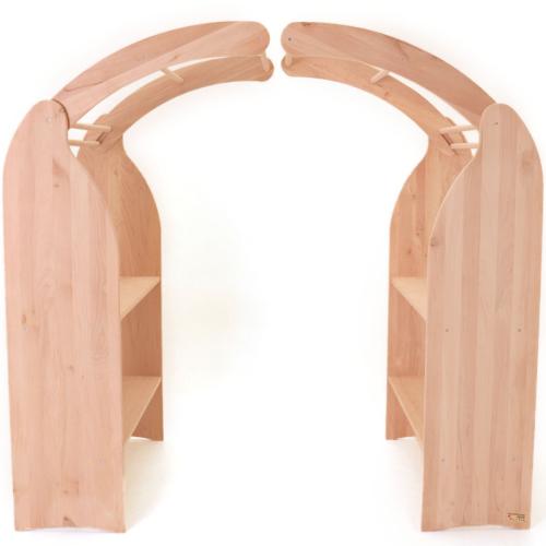 Kinder-Spielstaender, Waldorf-Spielhaus, Buecherregal, Holz-Spielstaender, Holz-Spielhaus, pädagogisch wertvolles Kinderspielzeug, ÖKO-Holzspielzeug