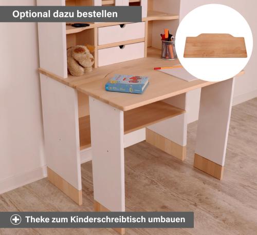 Verkaufsladen Erweiterungsbrett - Theke als Kinder Schreibtisch umbaubar