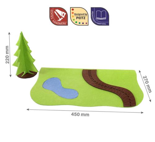 Krippenlandschaft Abmessungen