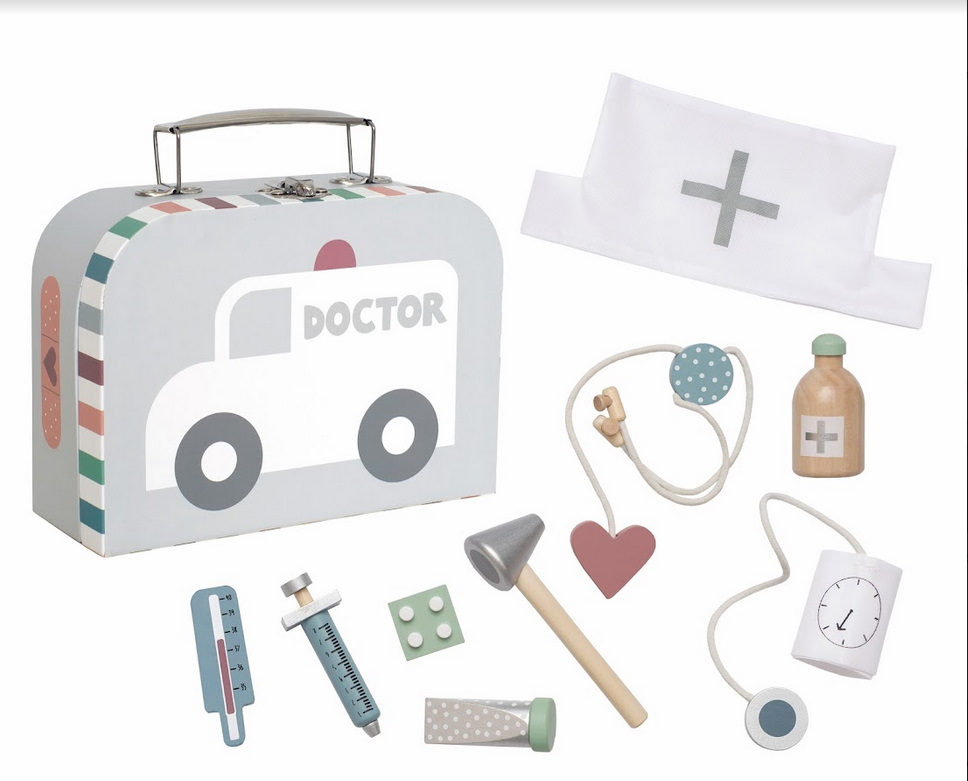 Kinder Arztkoffer Set 10 teilig günstig kaufen » Doktor Spielzeug