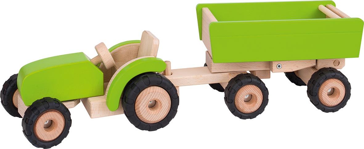 Traktor mit Anhänger günstig kaufen » Goki Bauernhof Spielzeug