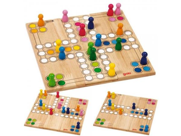 Kinder-Brettspiel-Ludo-Lernspiel-56914-2in1, Früherziehung, Frühförderung, Kindergarten, Kinddertagesstätte, Kita