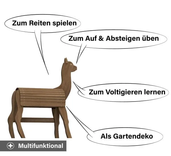 Multifunktional - Zum Reiten, Voltigieren und als Gartendeko