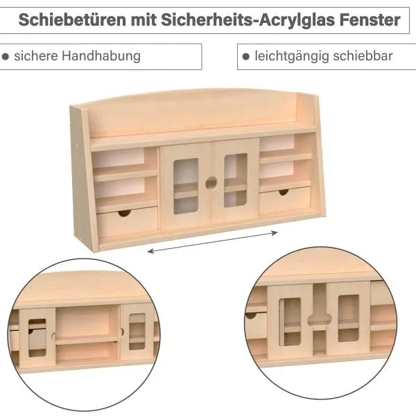 Kaufladen Einsatz - Schiebetür Funktion