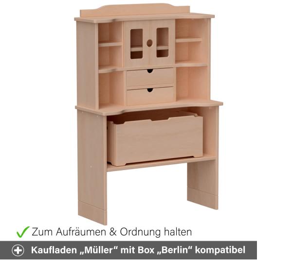 Kaufladen "Müller" mit Aufräumbox "Berlin" kompatibel