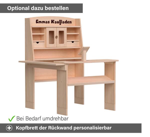 Kaufladen Theke Emma - Personalisierbar per Laser Gravur