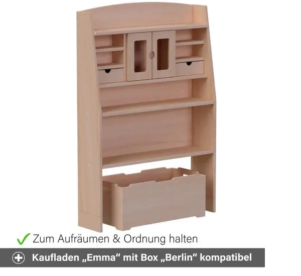 Kaufladen Emma mit Aufräumbox Berlin kompatibel