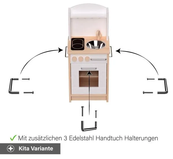 Kita Kinder Küche weiß - Erklärung der Kita Variante