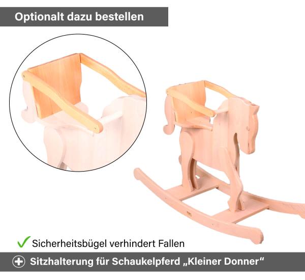 Kinder Schaukelpferd - Optional dazu bestellen mit Bügeln