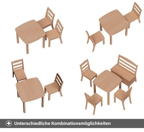 Kinder Sitzgruppe - Kombinationsmöglichkeiten