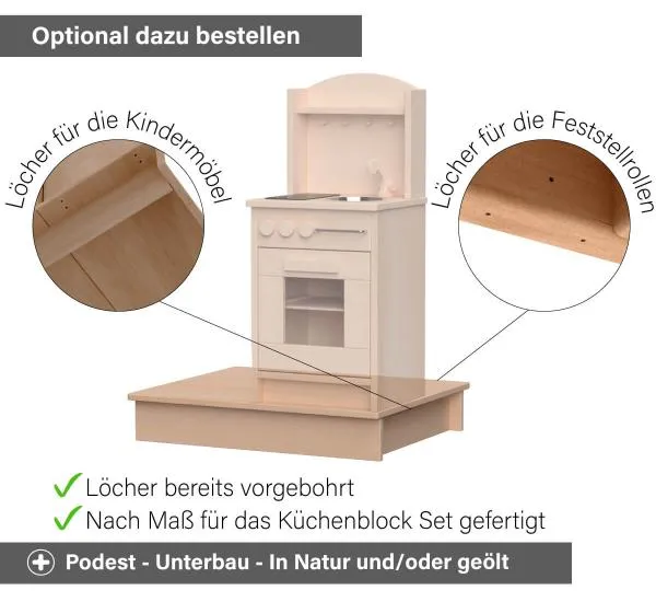 Kinder Küchenblock Podest - Optional erhältlich