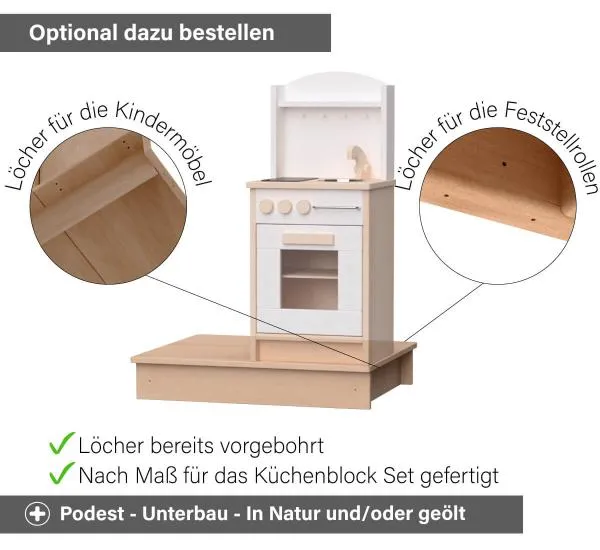 Kinder Küchenblock Podest - Optional erhältlich