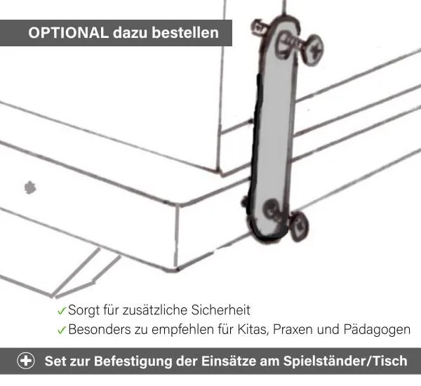 Optionale Befestigung für den Spielständer