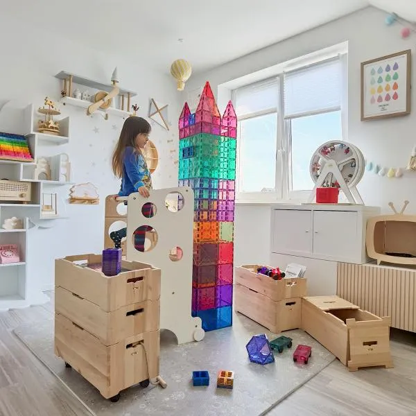 Aufbewahrungsbox aus Holz - zur Aufbewahrung vieler Spielsachen